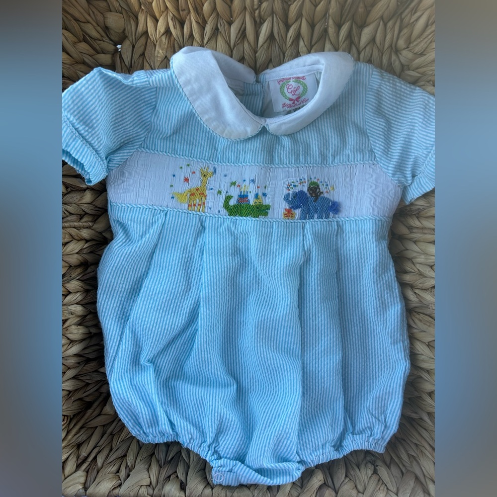 Smocked birthday bubble
